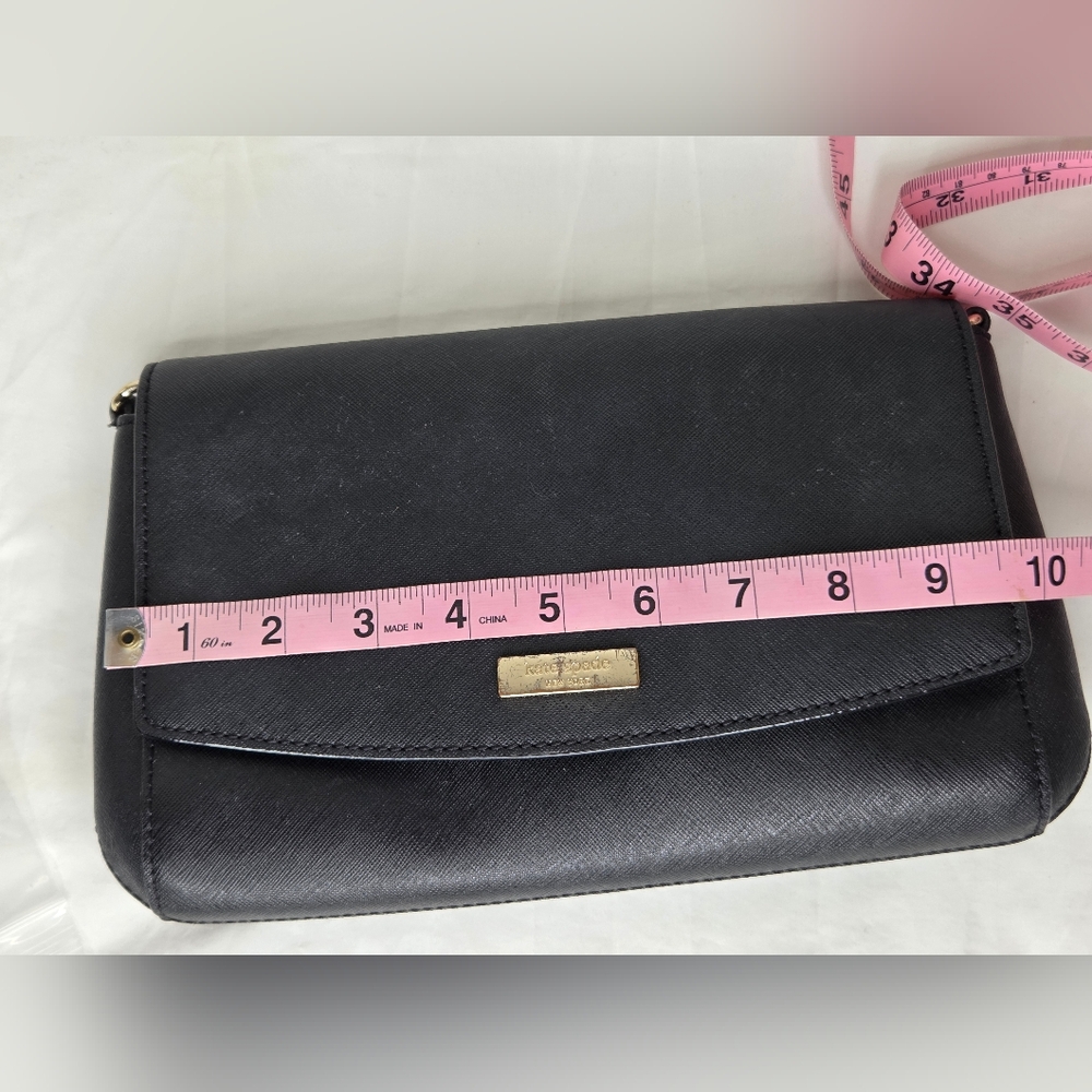 Kate Spade New York Black Shoulder Bag with Gold Chain – - Picture 15 of 15